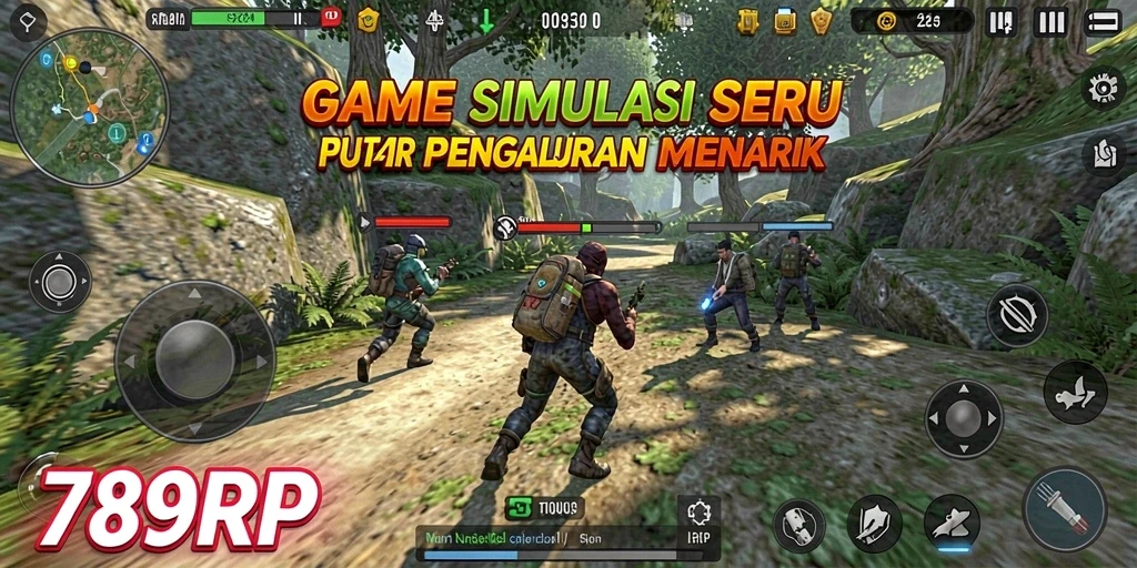 Tangkapan layar utama dari gameplay menarik <strong>789RP</strong> yang menunjukkan simulasi interaktif.