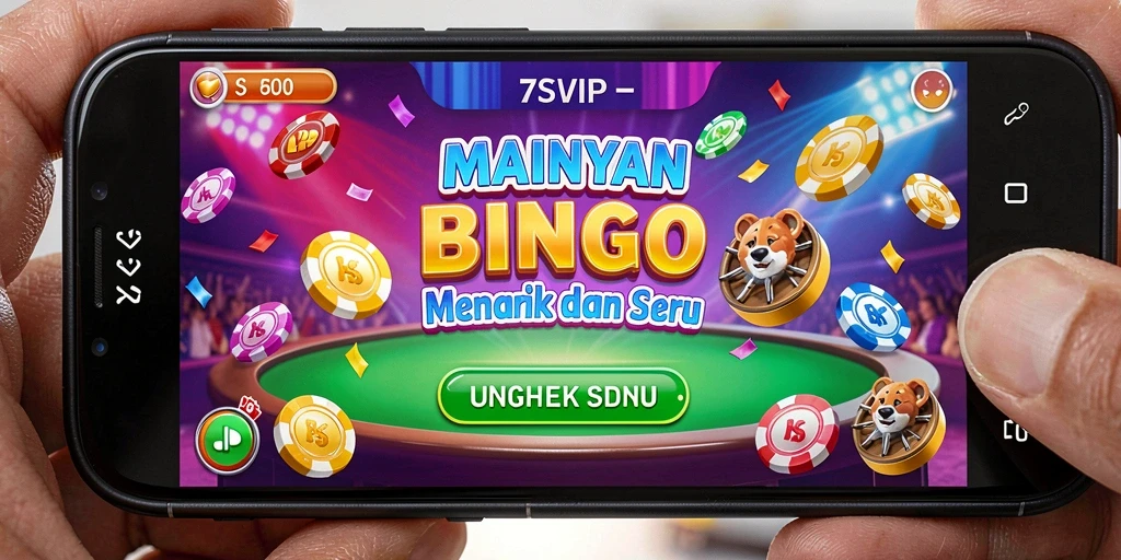 Screenshot gameplay 7SVIP menampilkan keseruan dalam bermain Bingo.