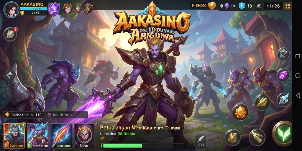 Screenshot gameplay AAKASINO menampilkan aksi pertarungan yang seru dan mendebarkan.
