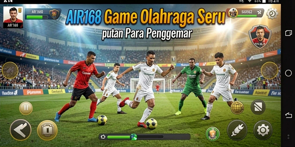 Tampilan aksi seru dalam permainan olahraga AIR168.