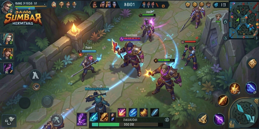 Tampilan gameplay seru dan kompetitif dari BARU01.