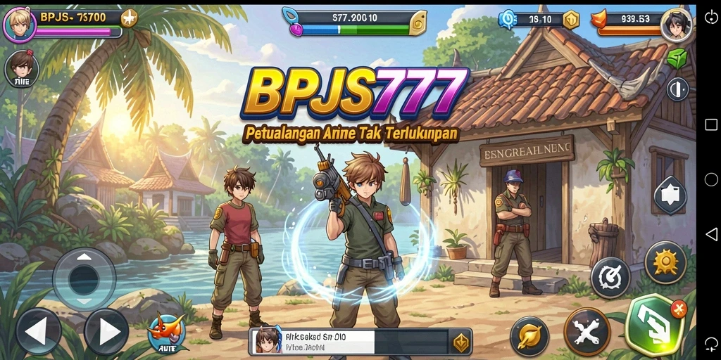 Gameplay seru BPJS777 dengan karakter anime yang menarik.