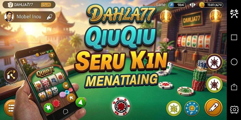 Tampilan gameplay QiuQiu yang seru di DAHLIA77.