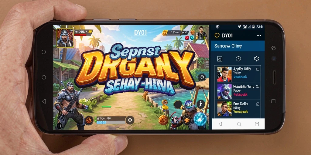Tampilan antarmuka DY01 yang sederhana dan fungsional.
