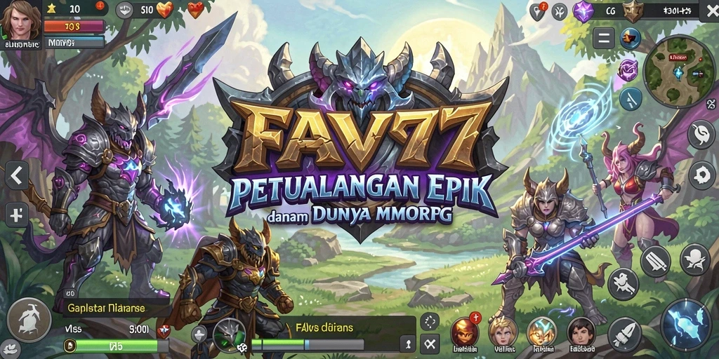 Screenshot gameplay FAV77 menampilkan aksi seru dalam dunia MMORPG.