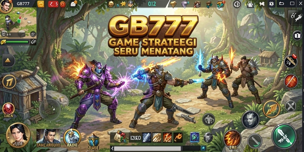 Tangkapan layar utama game strategi yang menarik dan menantang.