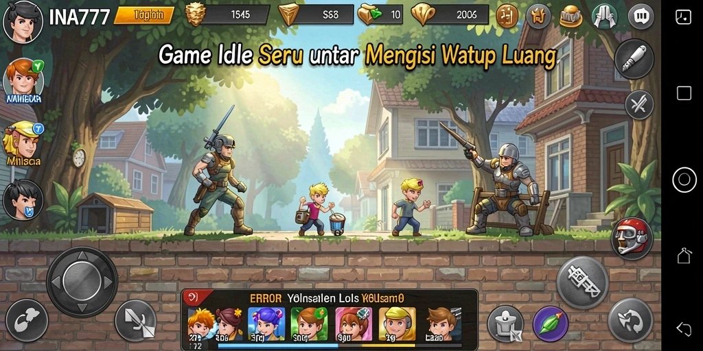 Screenshot utama INA777 menampilkan gameplay Idle yang menarik.