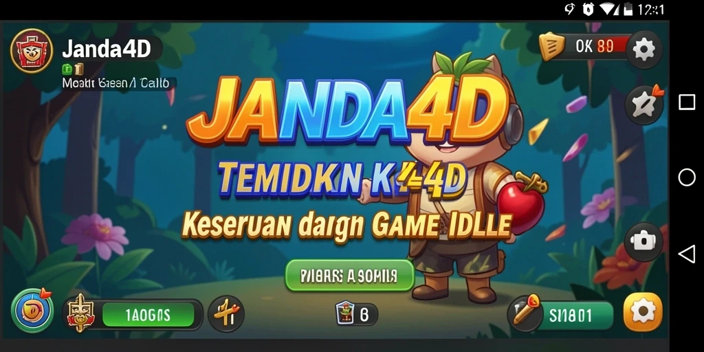 Tampilan gameplay Idle yang menarik dan seru di JANDA4D.