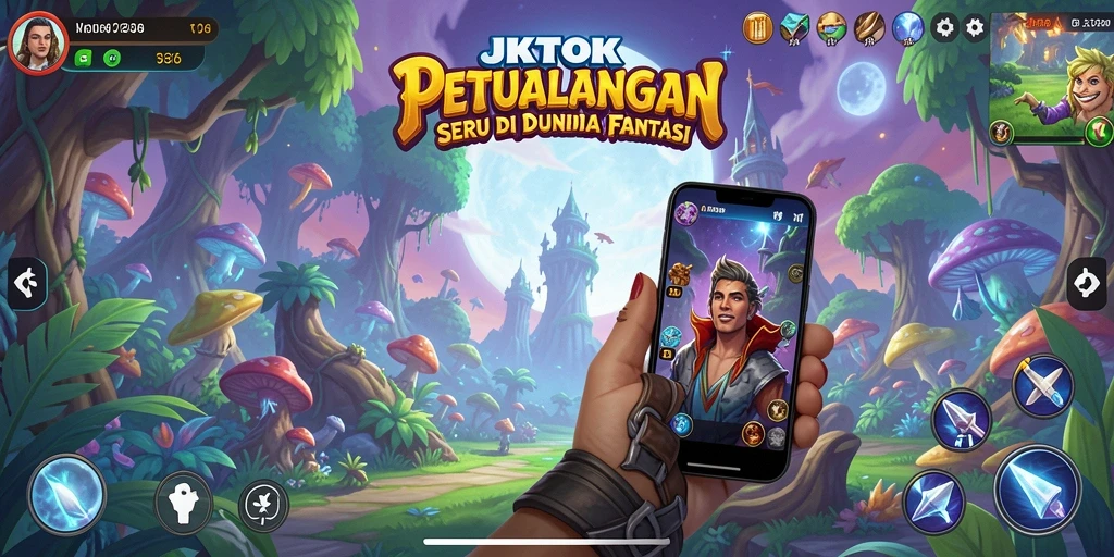 Screenshot gameplay JKTOK menampilkan petualangan seru dalam grafis menawan.