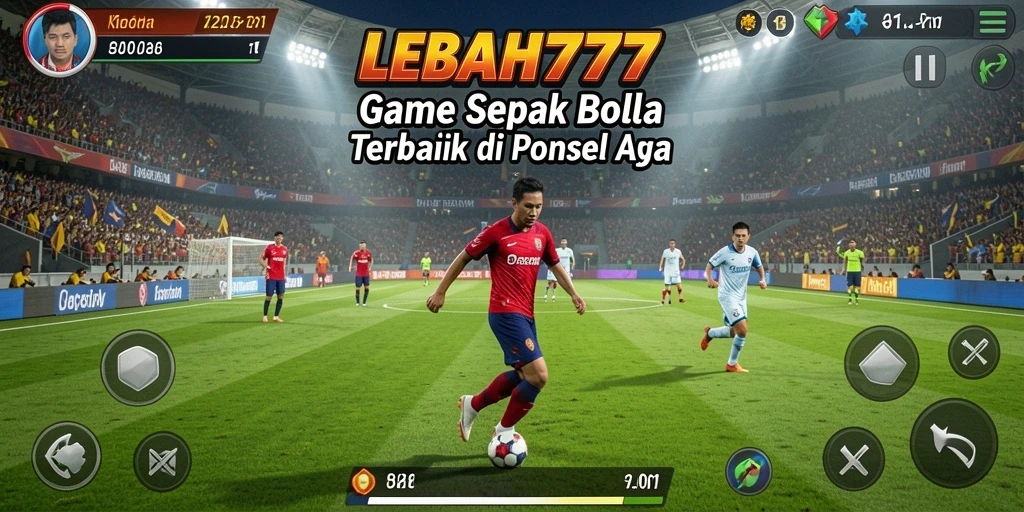 Tampilan gameplay LEBAH777 yang menegangkan saat pertandingan sepak bola.