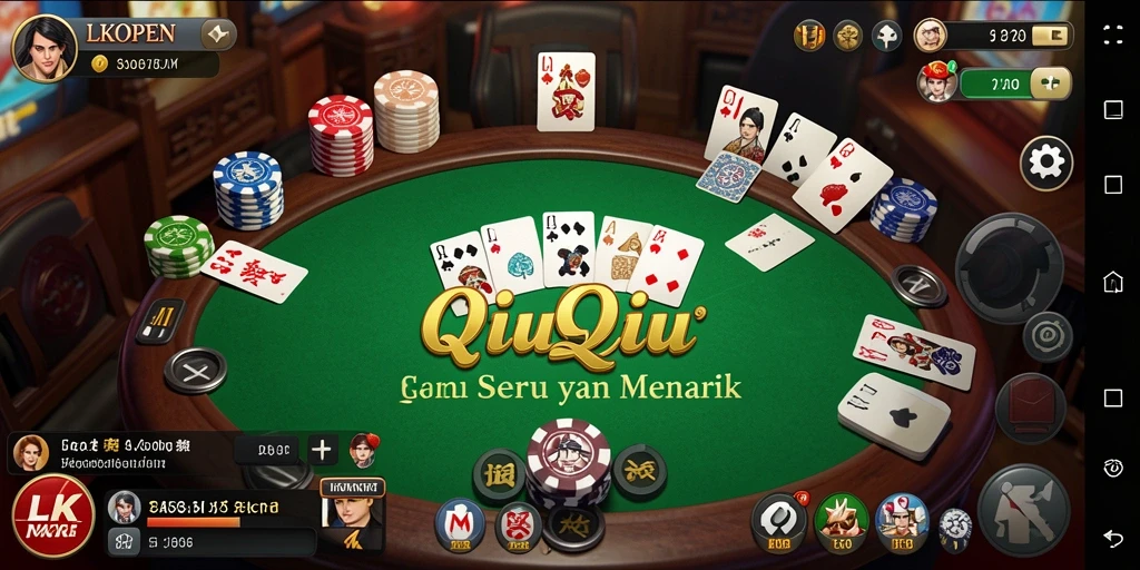 Screenshot utama menampilkan gameplay seru dari QiuQiu dalam LKOPEN.