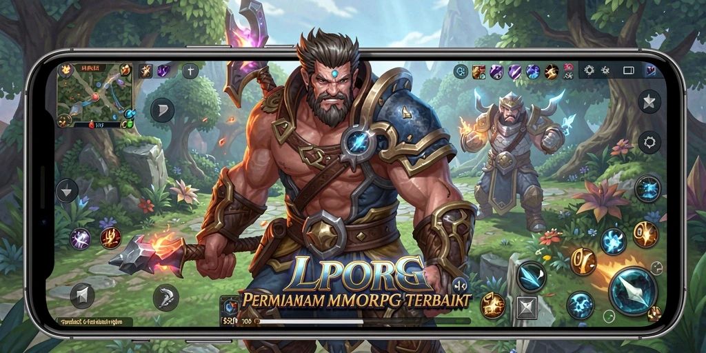 Screenshot LPO88 menampilkan momen seru pertempuran di dunia MMORPG.