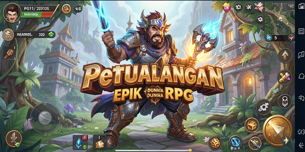 Tampilan gameplay RPG PG11 yang menawan dengan karakter yang kaya.