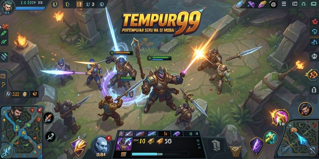Gambaran gameplay seru dan dinamis di TEMPUR99.