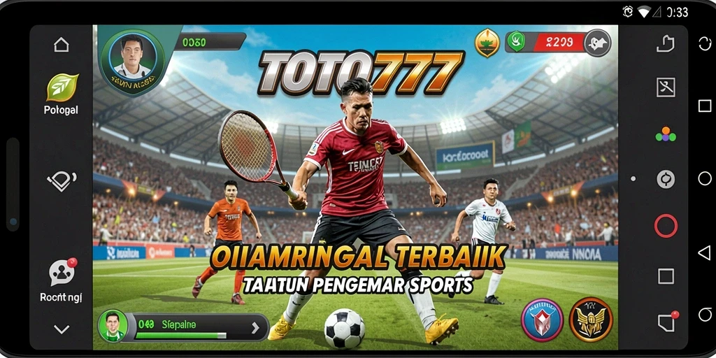 Menampilkan gameplay menegangkan di TOTO777 dengan suasana olahraga yang semarak.