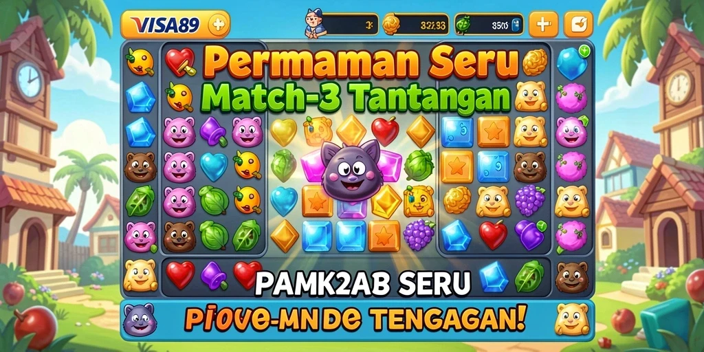 Tampilan gameplay menarik dari VISA89 yang penuh warna.