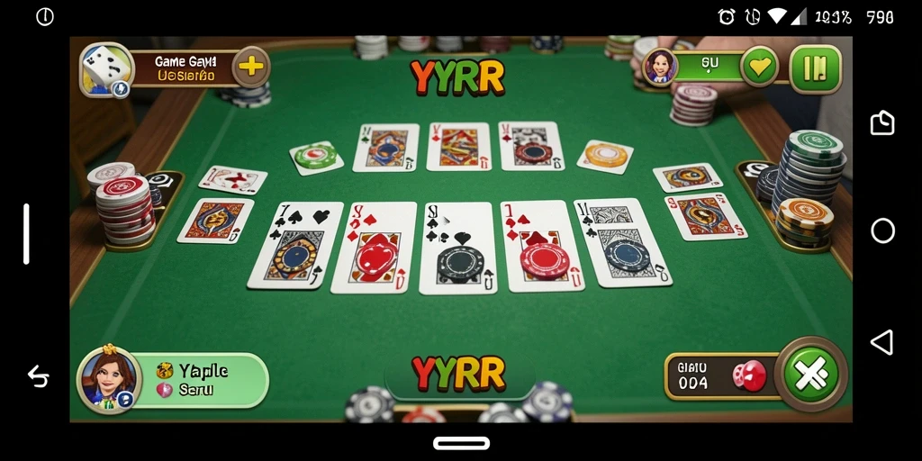 Screenshot gameplay seru YYRR menunjukkan keseruan bermain Gaple.